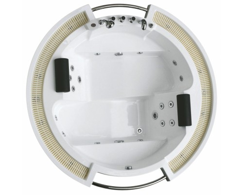 Ванна гидромассажная акриловая Gemy G9060 B 210 х 210 x 87 см, встраиваемая, белая