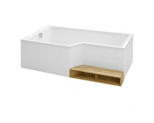 Ванна акриловая Jacob Delafon Bain Douche NEO E6D000-00 160 х 90 х 70, левая/правая
