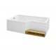 Ванна акриловая Jacob Delafon Bain Douche NEO E6D000-00 160 х 90 х 70, левая/правая