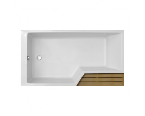 Ванна акриловая Jacob Delafon Bain Douche NEO E6D000-00 160 х 90 х 70, левая/правая