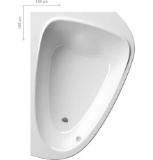 Акриловая ванна Ravak Love Story II, 196 х 113 см, правая, белая, C761000000