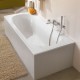 Квариловая ванна Villeroy&Boch Oberon 180x80 UBQ180OBE2V-01, alpin без отверстия и перелива