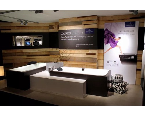 Квариловая ванна Villeroy&Boch Squaro Edge 12, 180 х 80 см, alpin, UBQ180SQE2DV-01