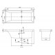 Ванна Villeroy&Boch Squaro UBQ170SQR2V-01, 170 x 75 см, alpin