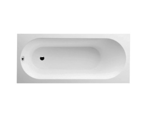 Квариловая ванна Villeroy&Boch Oberon 180x80 UBQ180OBE2V-01, alpin без отверстия и перелива