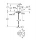 Смеситель для раковины Grohe BauLoop 23337000, гладкий корпус