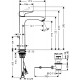 Смеситель для раковины Hansgrohe Metris 31183000, хром, д/к, высокий