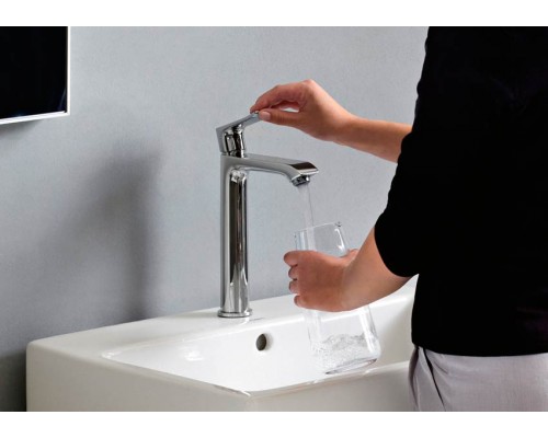 Смеситель для раковины Hansgrohe Metris 31183000, хром, д/к, высокий
