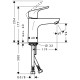 Смеситель Hansgrohe Focus Е2 31517000 для раковины