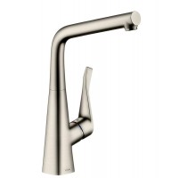 Смеситель Hansgrohe Metris 14822800, для кухни, цвет сталь