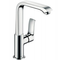 Смеситель для раковины Hansgrohe Metris 31087000 высокий, со сливным гарнитуром