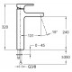 Смеситель Jacob Delafon Strayt E98340-CP для раковины высокий