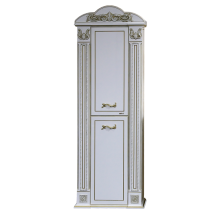 Шкаф - пенал Misty Барокко 60 пенал L белый Л-Бар05060-013Л