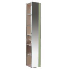 Шкаф - пенал Misty Джулия 30 зеркальный салатовый Л-Джу05030-0714