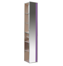 Шкаф - пенал Misty Джулия 30 зеркальный сиреневый Л-Джу05030-1514