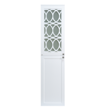 Шкаф - пенал Misty Тондо - 40 подвесной белый левый П-Тон05040-011Л