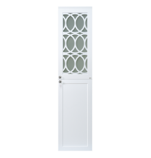 Шкаф - пенал Misty Тондо - 40 подвесной белый правый П-Тон05040-011П