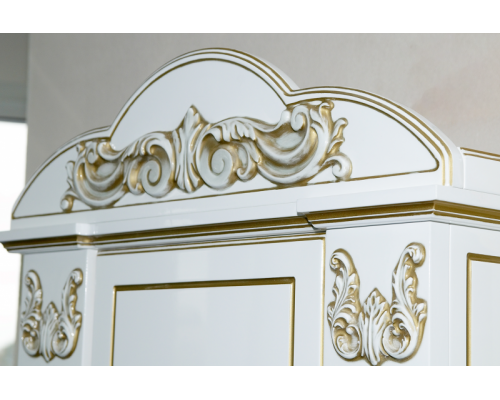 Шкаф - пенал Misty Барокко 60 пенал L белый Л-Бар05060-013Л