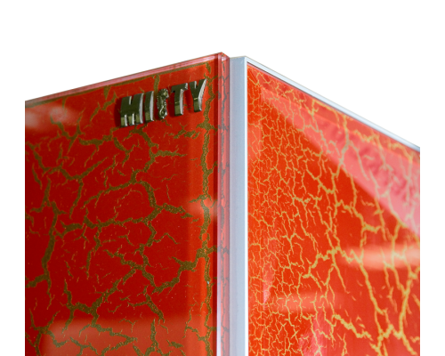 Шкаф - пенал Misty Джулия - 35 Пенал правый КРАКОЛЕТ красный Л-Джу05035-0413П