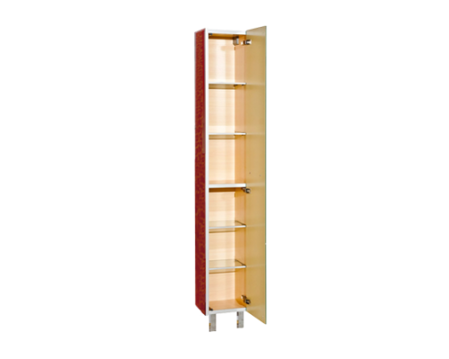 Шкаф - пенал Misty Джулия - 35 Пенал правый КРАКОЛЕТ красный Л-Джу05035-0413П