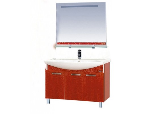 Тумба под раковину Misty Джулия 105 Тумба прямая КРАКОЛЕТ красный Л-Джу01105-0413Пр