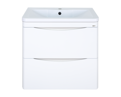 Тумба под раковину Misty Атлантик - 70 с 2 ящ. подвесная (белая) П-Атл-01070-011П2Я