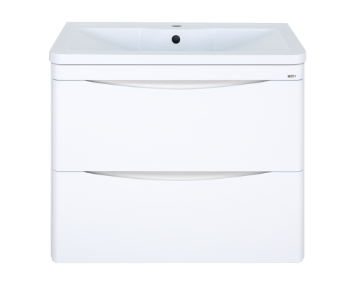 Тумба под раковину Misty Атлантик - 80 с 2 ящ. подвесная (белая) П-Атл-01080-011П2Я