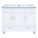 Тумба под раковину Misty Дива - 105 с 2 ящ. белая П-Див01105-0112Я