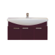 Тумба под раковину Misty Джулия 105 тумба подвесная бордовая Л-Джу01105-1010По