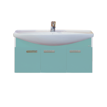 Тумба под раковину Misty Джулия 105 тумба подвесная голубая Л-Джу01105-0110По