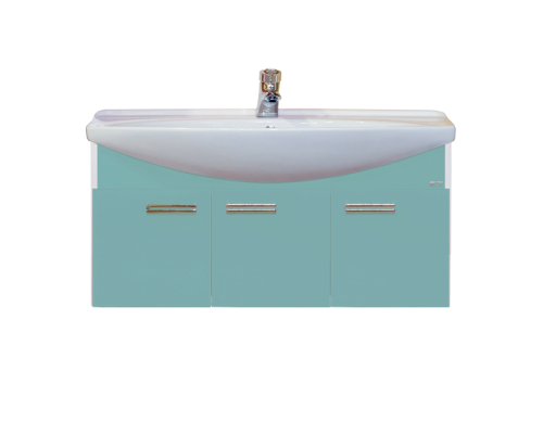 Тумба под раковину Misty Джулия 105 тумба подвесная голубая Л-Джу01105-0110По
