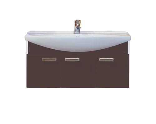 Тумба под раковину Misty Джулия 105 тумба подвесная коричневая Л-Джу01105-1410По