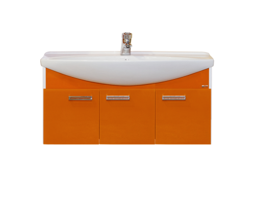 Тумба под раковину Misty Джулия 105 тумба подвесная оранжевая Л-Джу01105-1310По