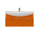 Тумба под раковину Misty Джулия 105 тумба подвесная оранжевая Л-Джу01105-1310По