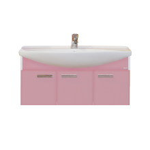Тумба под раковину Misty Джулия 105 тумба подвесная розовая Л-Джу01105-1210По
