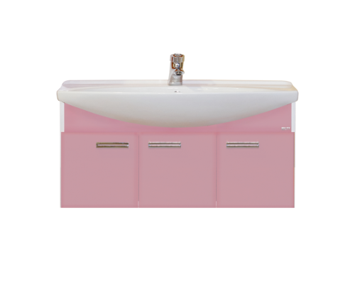 Тумба под раковину Misty Джулия 105 тумба подвесная розовая Л-Джу01105-1210По