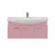 Тумба под раковину Misty Джулия 105 тумба подвесная розовая Л-Джу01105-1210По