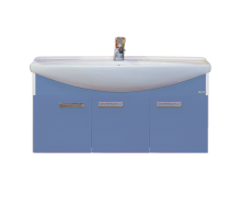 Тумба под раковину Misty Джулия 105 тумба подвесная синяя Л-Джу01105-1110По