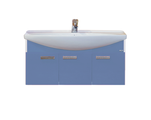 Тумба под раковину Misty Джулия 105 тумба подвесная синяя Л-Джу01105-1110По