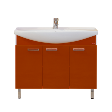 Тумба под раковину Misty Джулия 105 тумба прямая красная Л-Джу01105-0410Пр