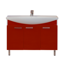 Тумба под раковину Misty Джулия -120 Тумба прямая красная Л-Джу01120-0410Пр