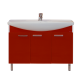 Тумба под раковину Misty Джулия -120 Тумба прямая красная Л-Джу01120-0410Пр
