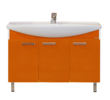 Тумба под раковину Misty Джулия -120 Тумба прямая оранжевая Л-Джу01120-1310Пр