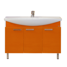 Тумба под раковину Misty Джулия -120 Тумба прямая оранжевая Л-Джу01120-1310Пр