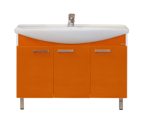 Тумба под раковину Misty Джулия -120 Тумба прямая оранжевая Л-Джу01120-1310Пр
