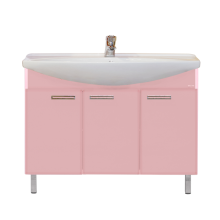 Тумба под раковину Misty Джулия -120 Тумба прямая розовая Л-Джу01120-1210Пр