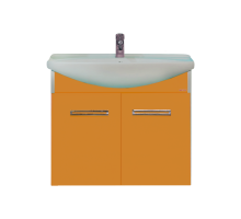 Тумба под раковину Misty Джулия 65 тумба подвесная оранжевая Л-Джу01065-1310По