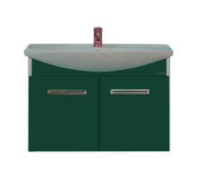 Тумба под раковину Misty Джулия - 75 Тумба подвесная зеленая Л-Джу01075-0810По