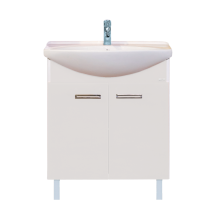 Тумба под раковину Misty Джулия - 75 Тумба прямая белая White Л-Джу01075-5210Пр