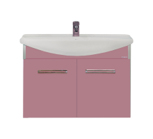 Тумба под раковину Misty Джулия 75 тумба подвесная розовая Л-Джу01075-1210По